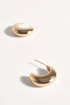 Polished Curve Front Event Earrings