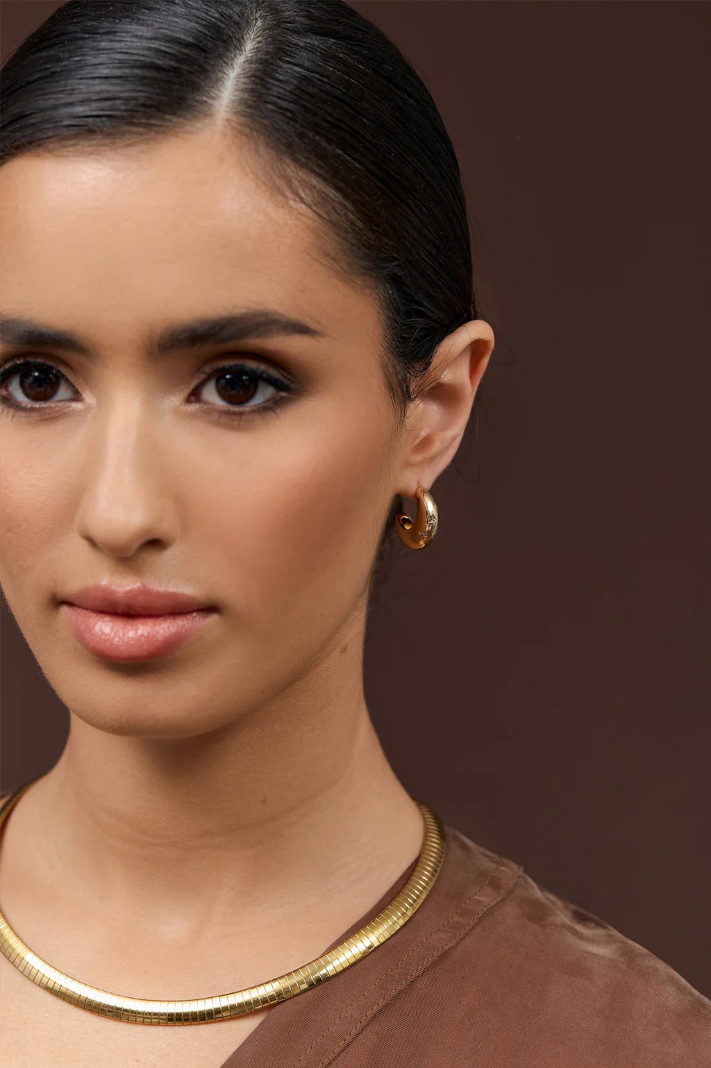 Polished Curve Front Event Earrings