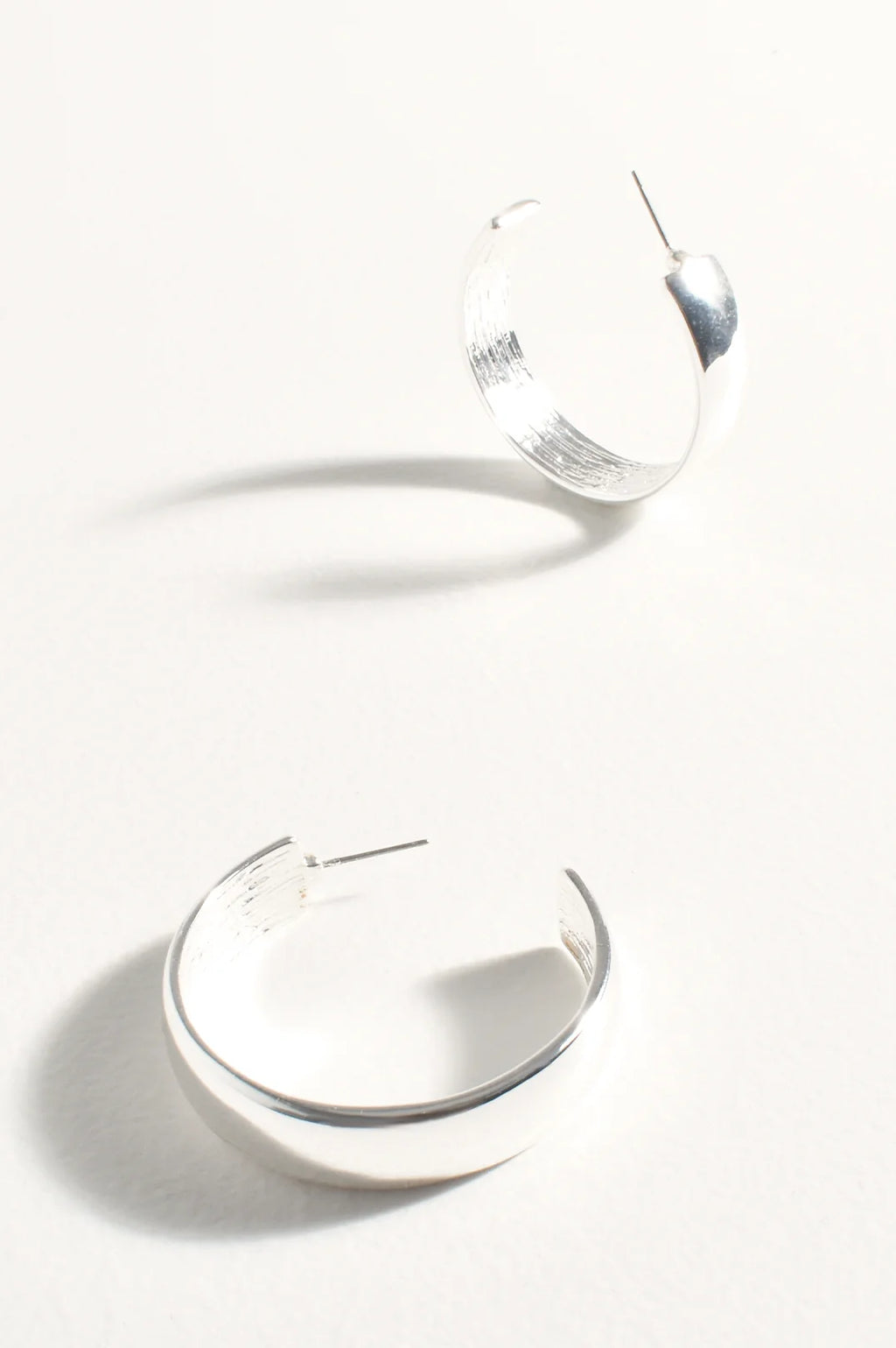 Silver Maxi Metal Everyday Hoops