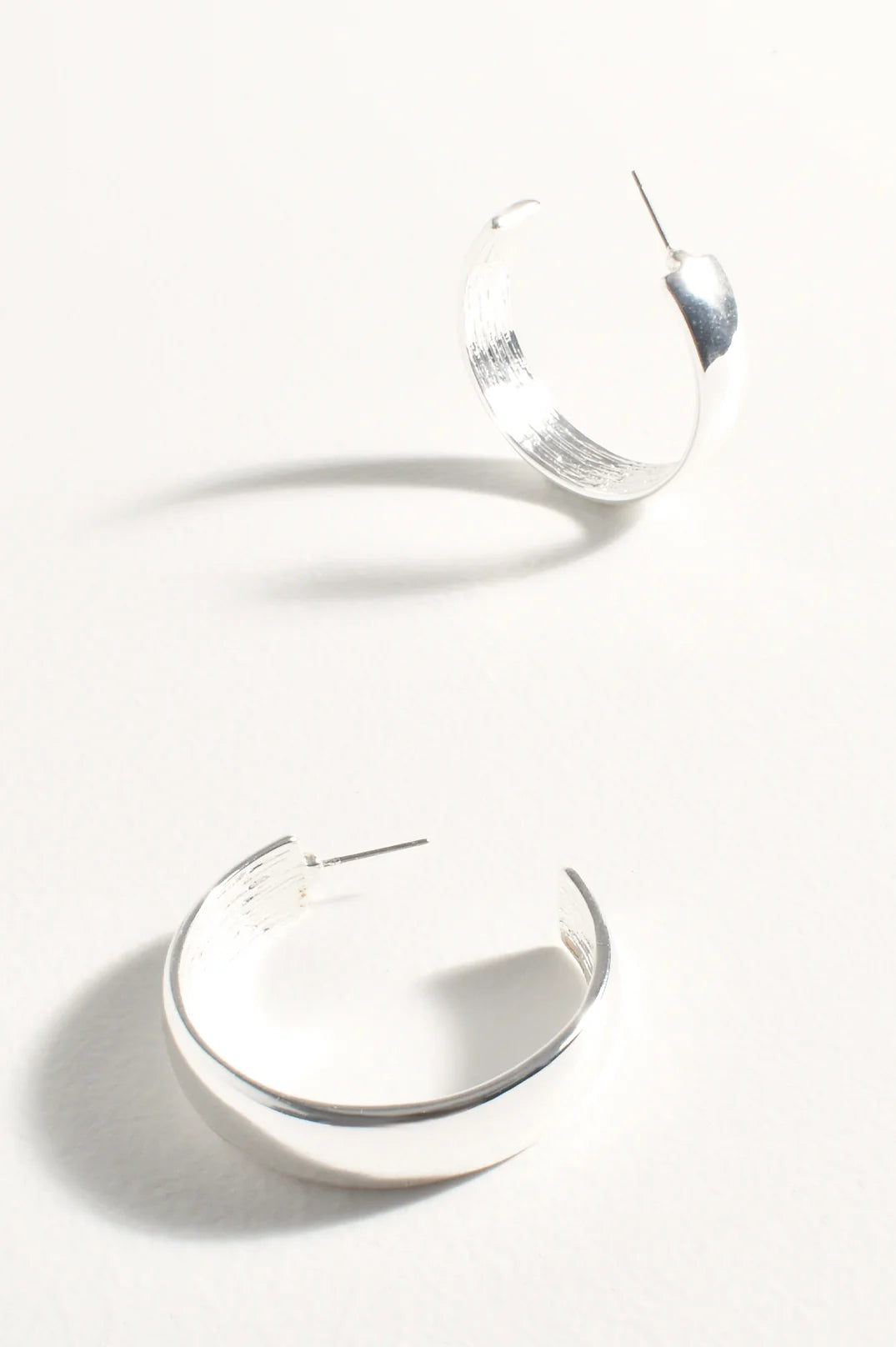 Silver Maxi Metal Everyday Hoops