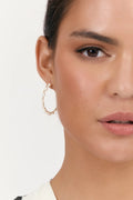 Wired Freshwater Pearl Hoops - Silver