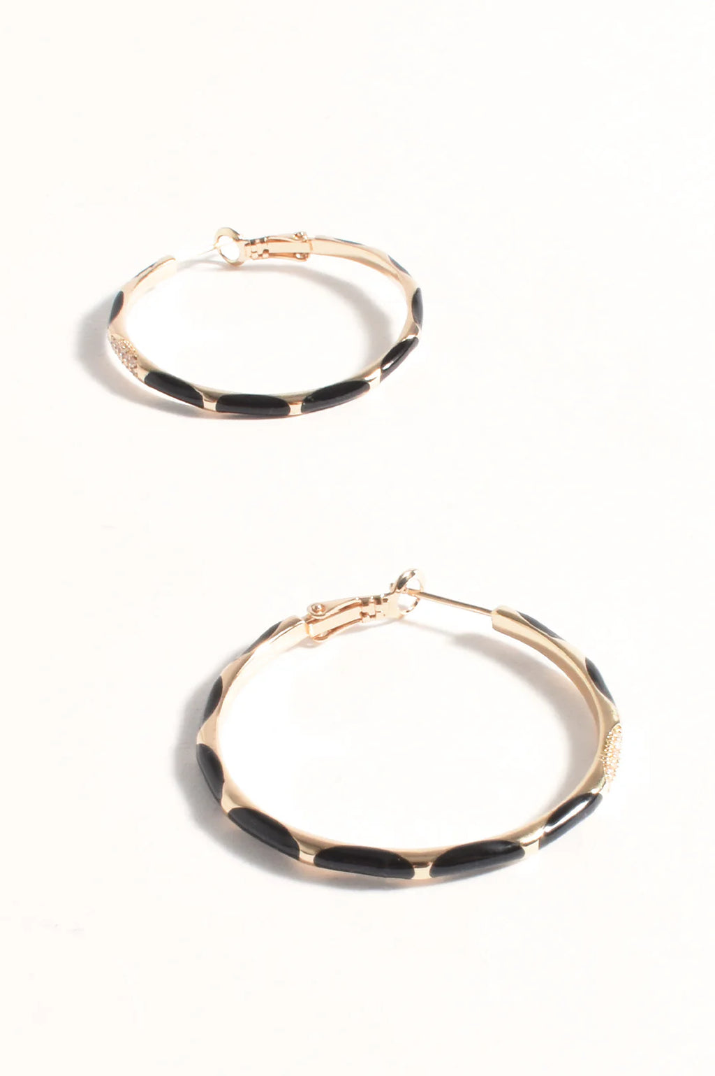 Metal Enamel Statement Hoops - 2 colours