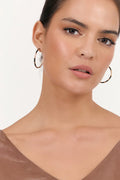 Metal Enamel Statement Hoops - 2 colours