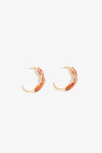 Resin Trio Event Hoops - Terracotta/Gold