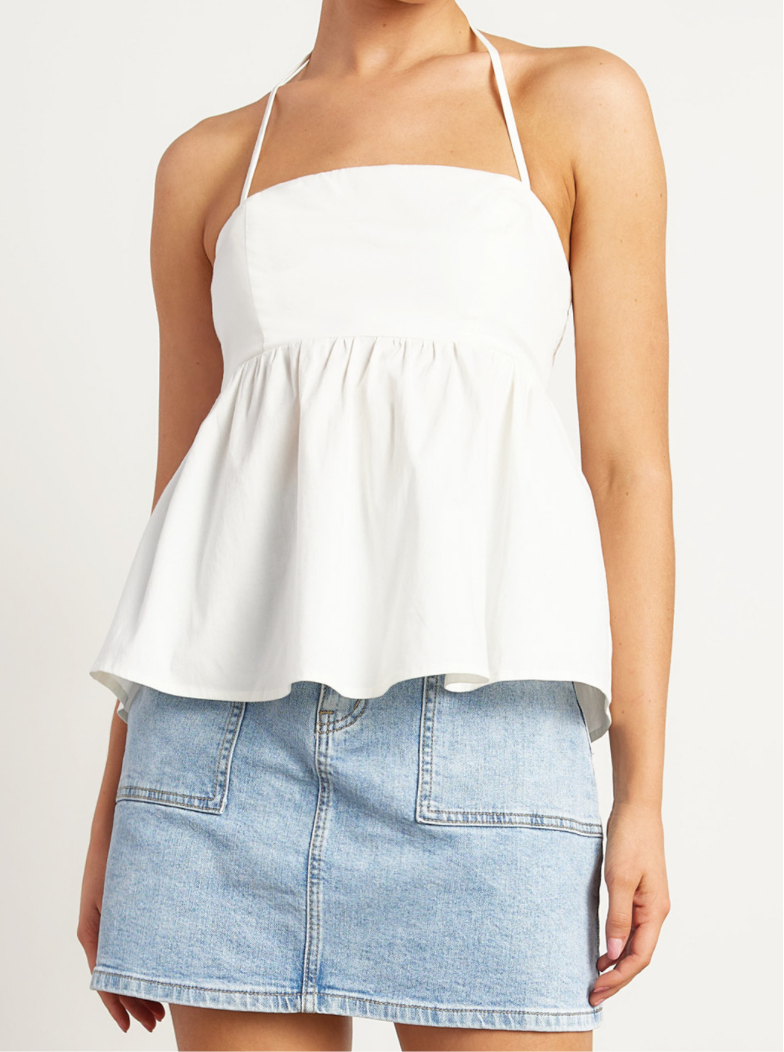 Halter Neckline baby doll top