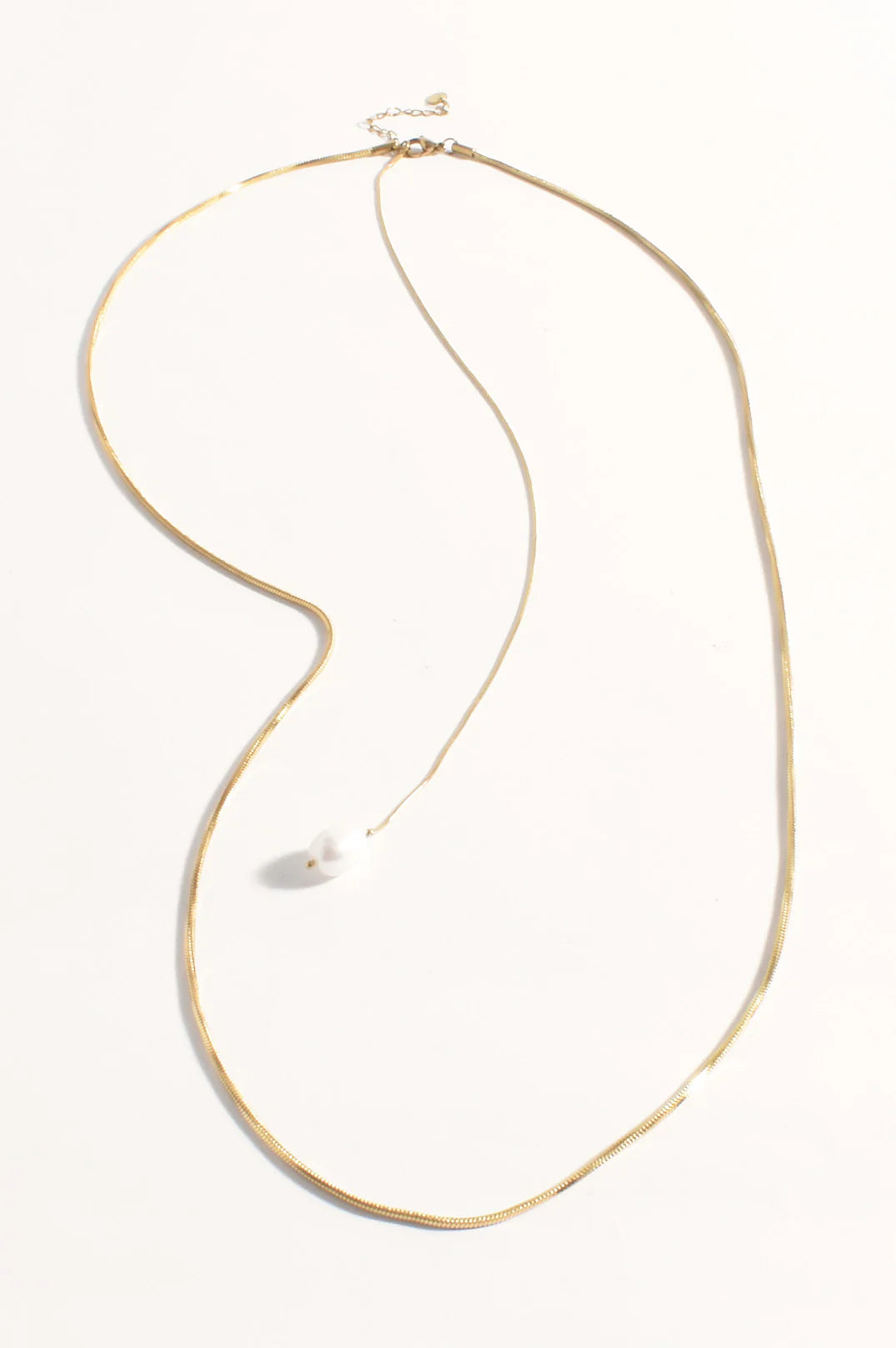 Layered Drop Pearl Necklace