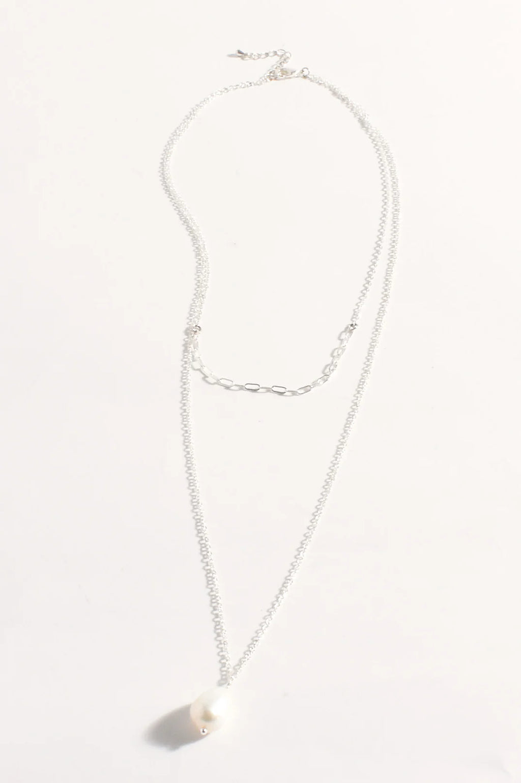 Freshwater Pearl Drop Layer Necklace