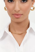 Multi Interest Chain Short Necklace - Gold