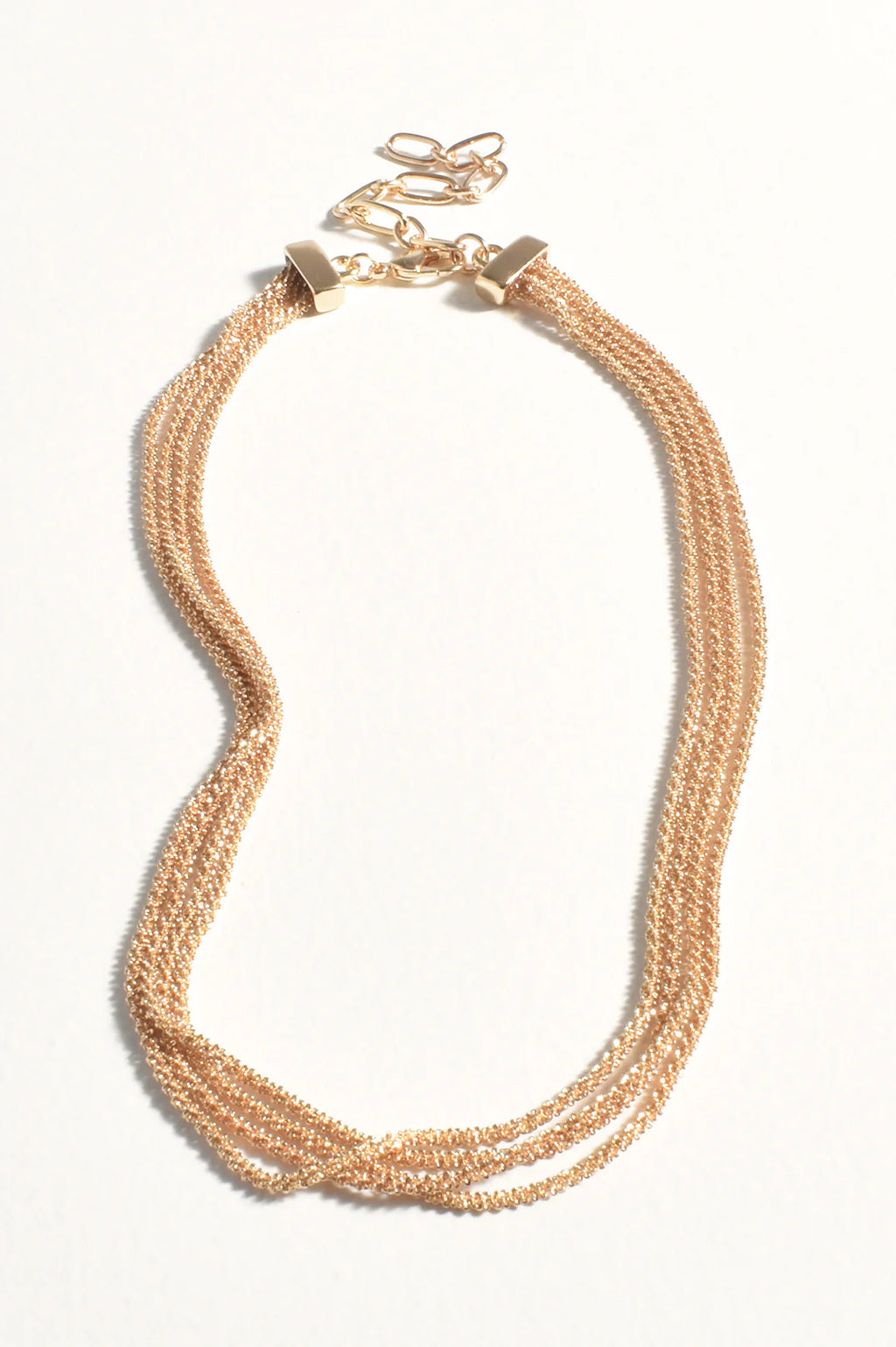 Multi Interest Chain Short Necklace - Gold
