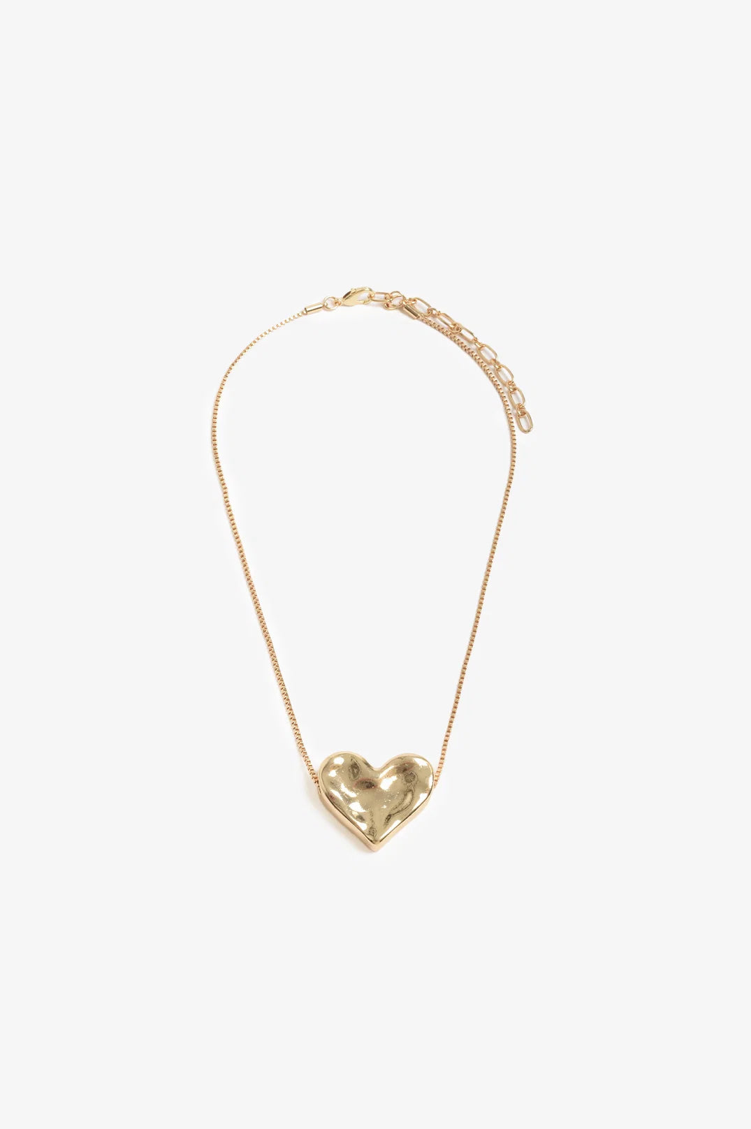 Fine Heart Necklace - Gold