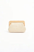 Kimmi Timber Frame Weave Clutch