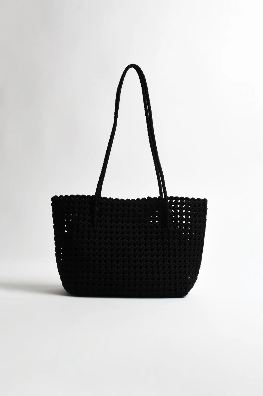 Woven Satin Tote - Chocolate or Black