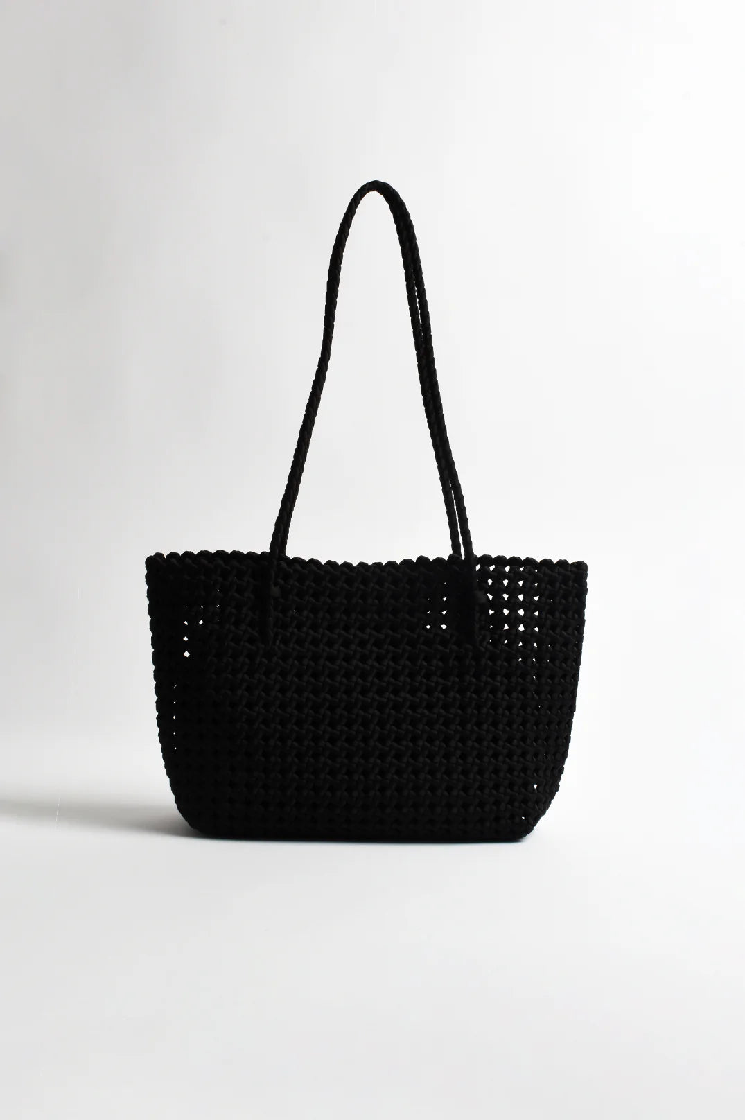 Woven Satin Tote - Chocolate or Black