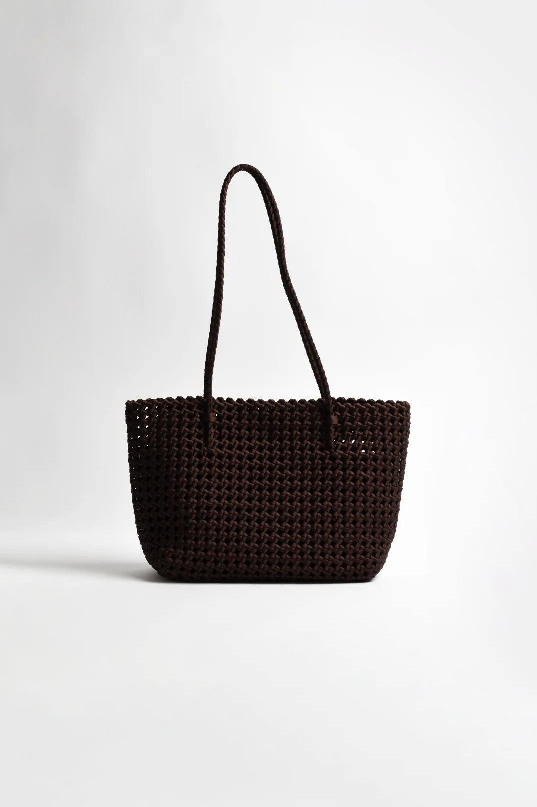 Woven Satin Tote - Chocolate or Black