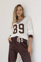 '89 Off-Grid Varsity Open Knit Top