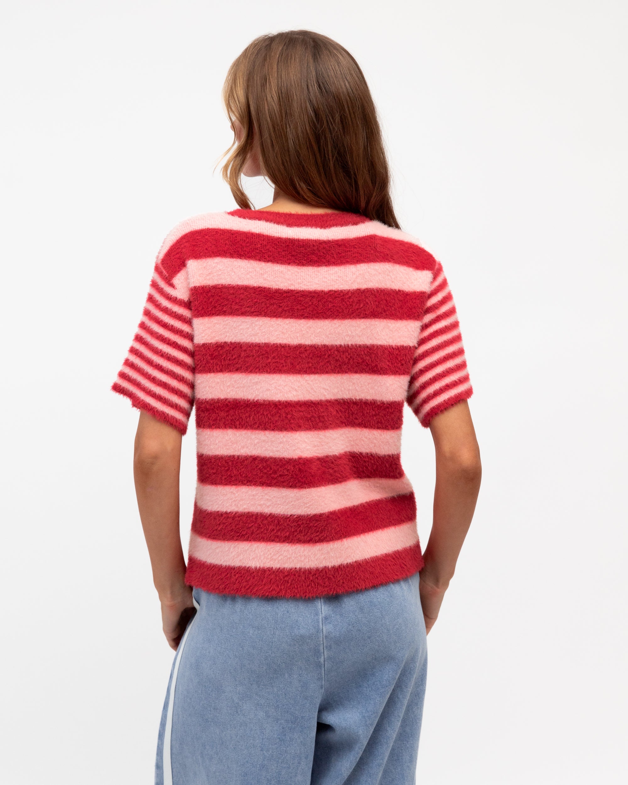 Vanessa Stripe Knit Tee by Paper Heart