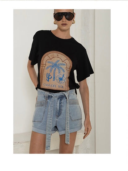 Cowgirl Blues Denim Shorts
