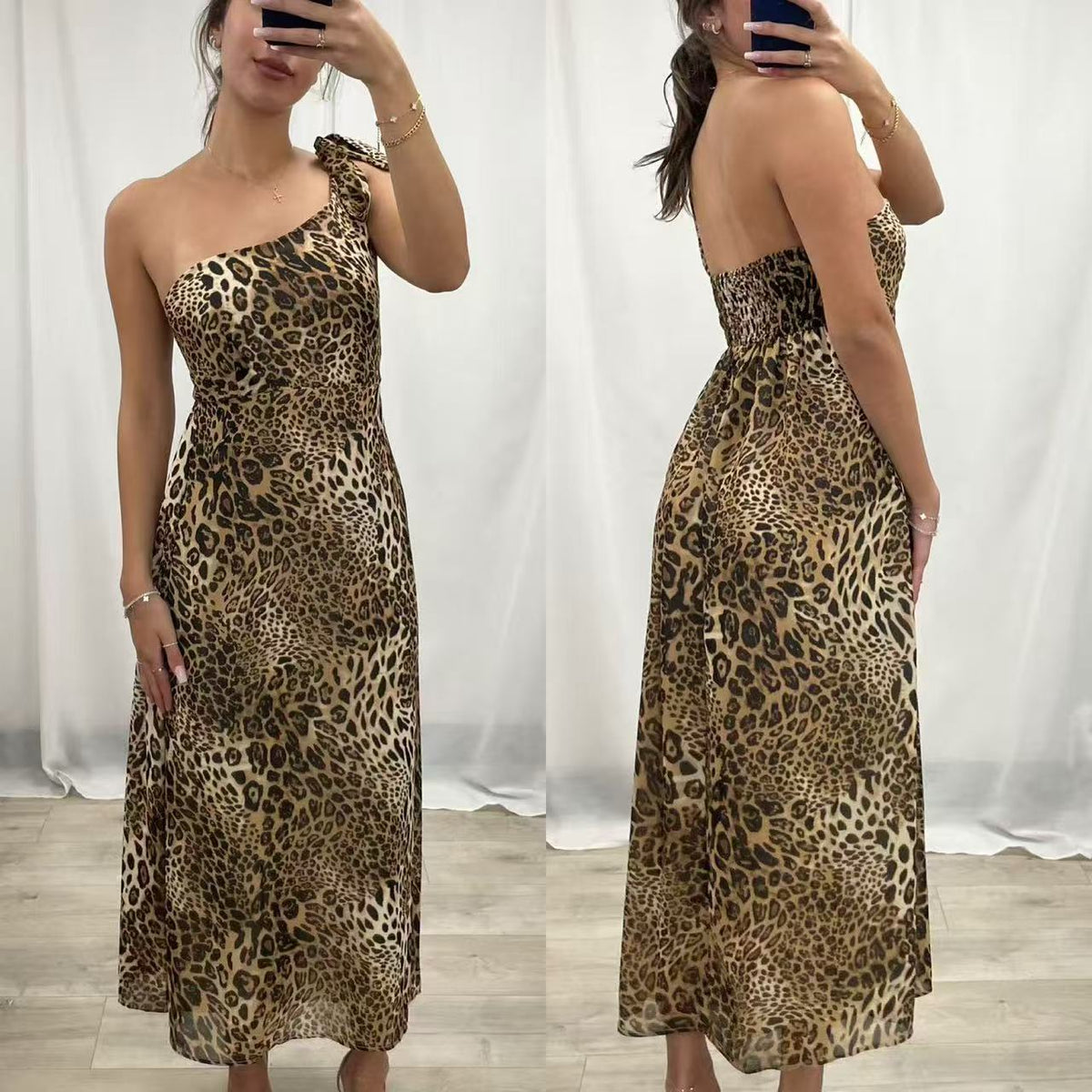 Wild Muse One Shoulder Midi Dress