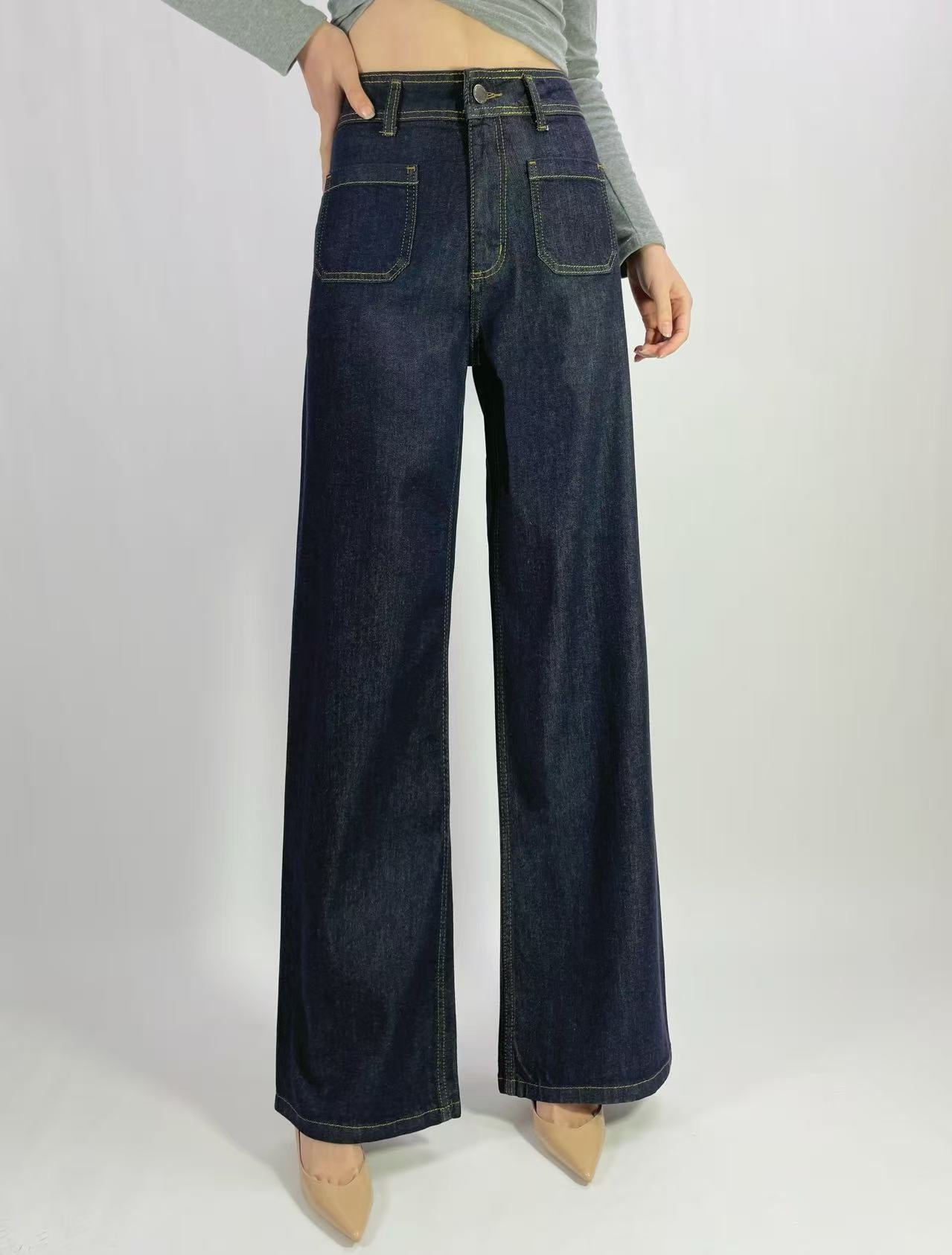 The Elevated Indigo Straight Leg Jean