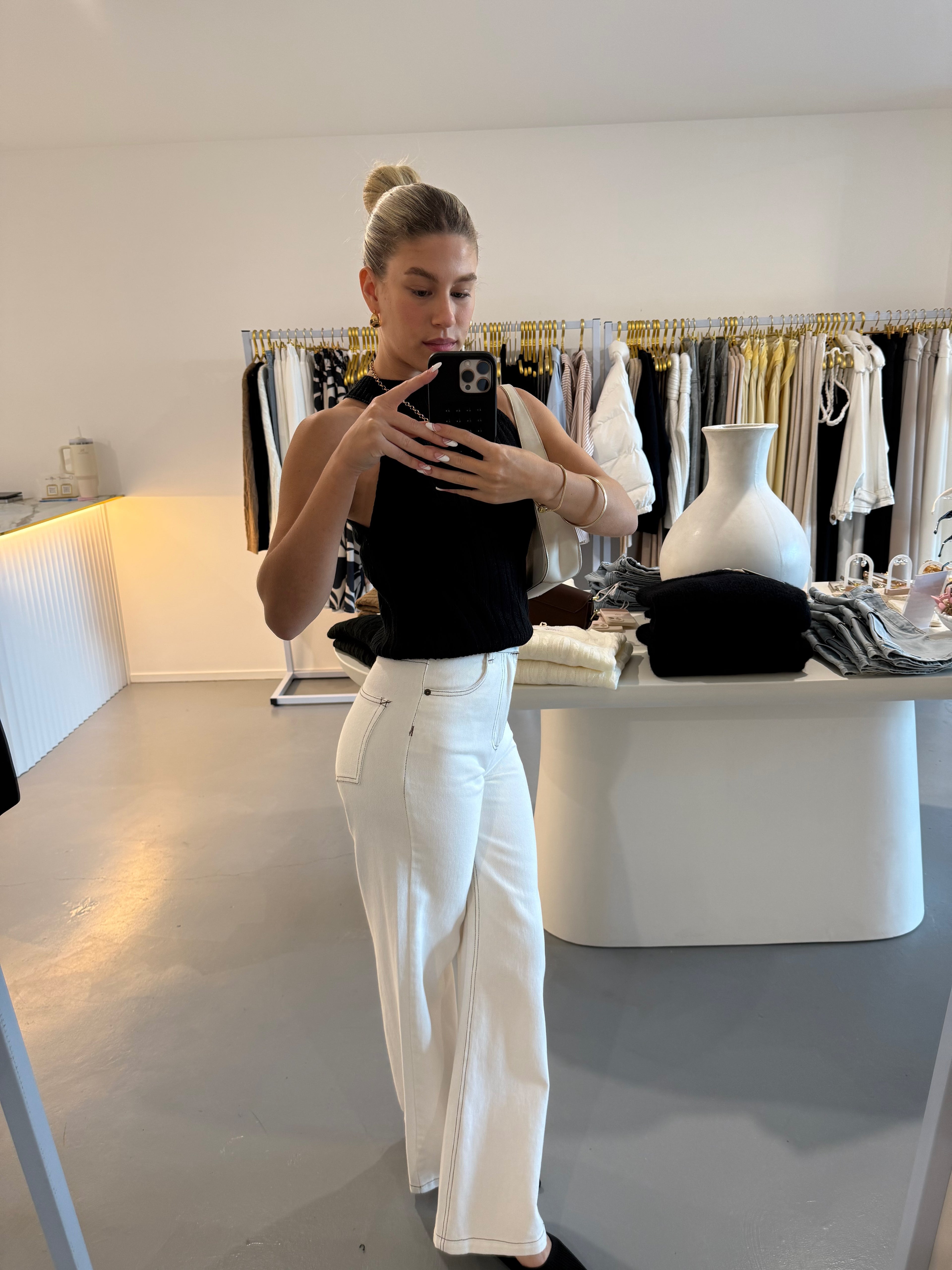 The Georgie Relaxed Wide Leg Denim Jean