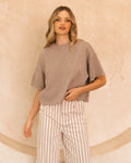 The Luna Knit Tee by Ebby & I - available in 3 colours