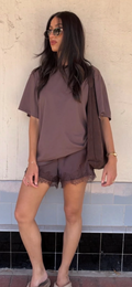 Chocolate soft lounge tee