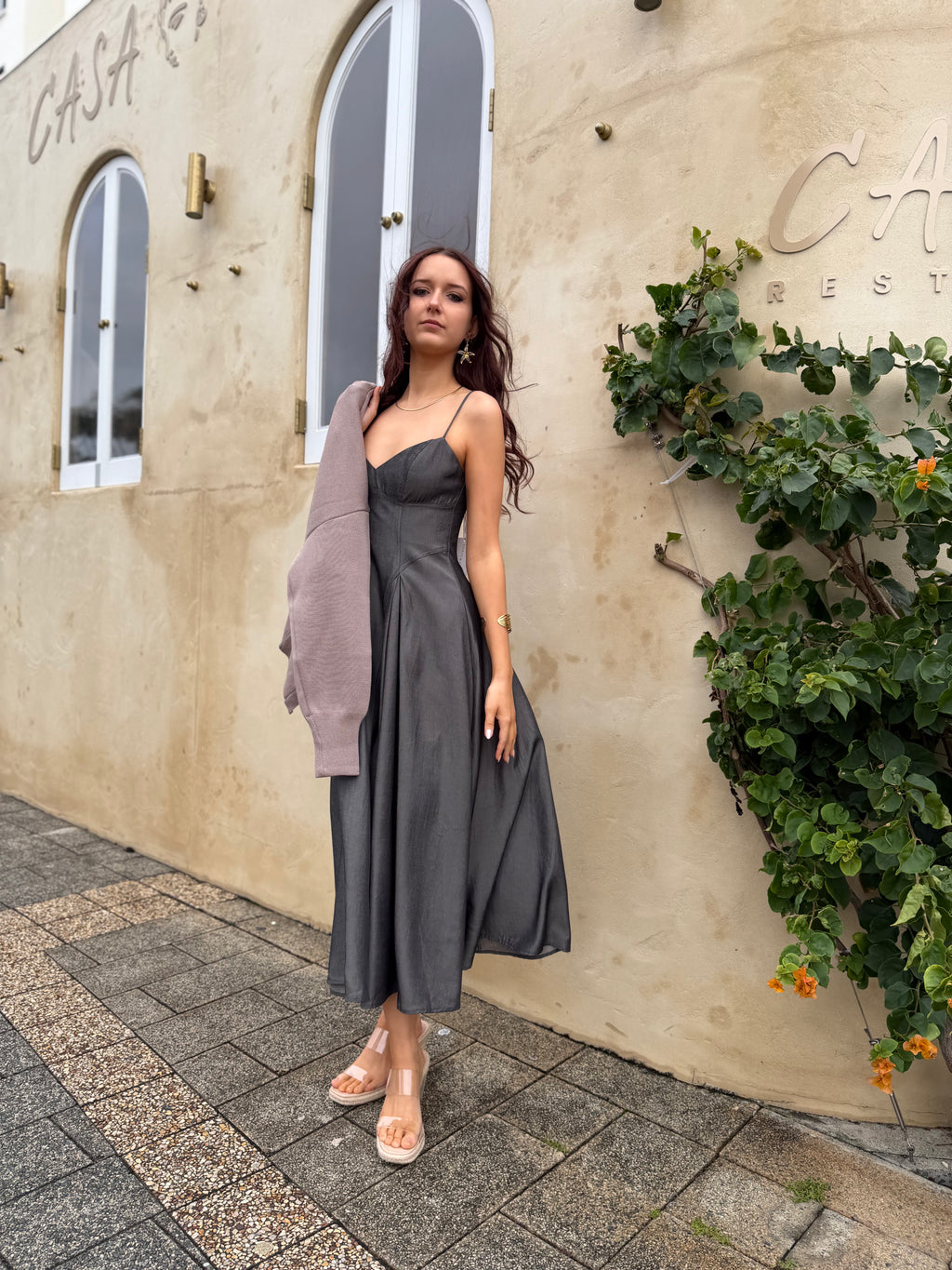 The Charcoal Muse Dress