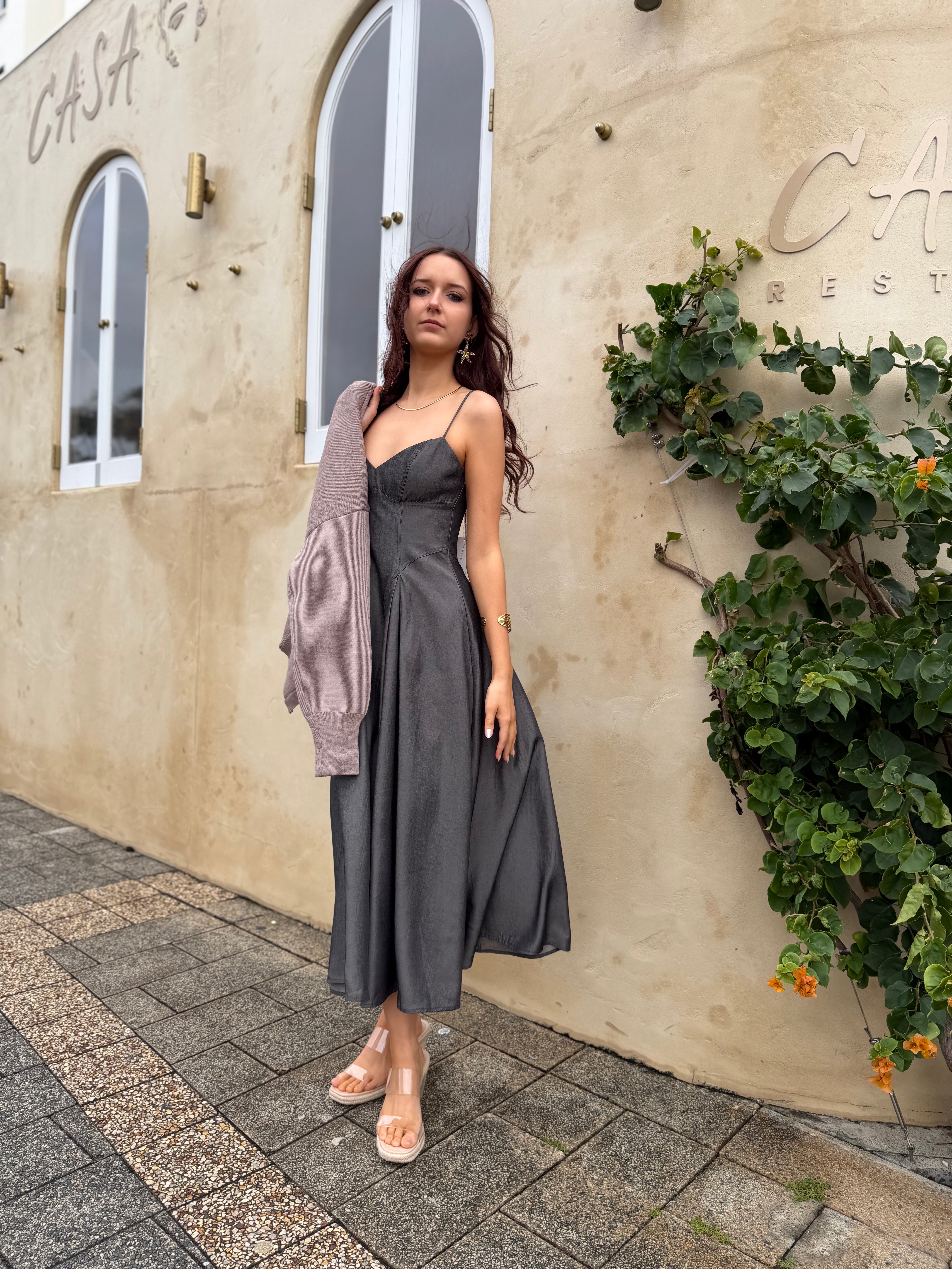The Charcoal Muse Dress