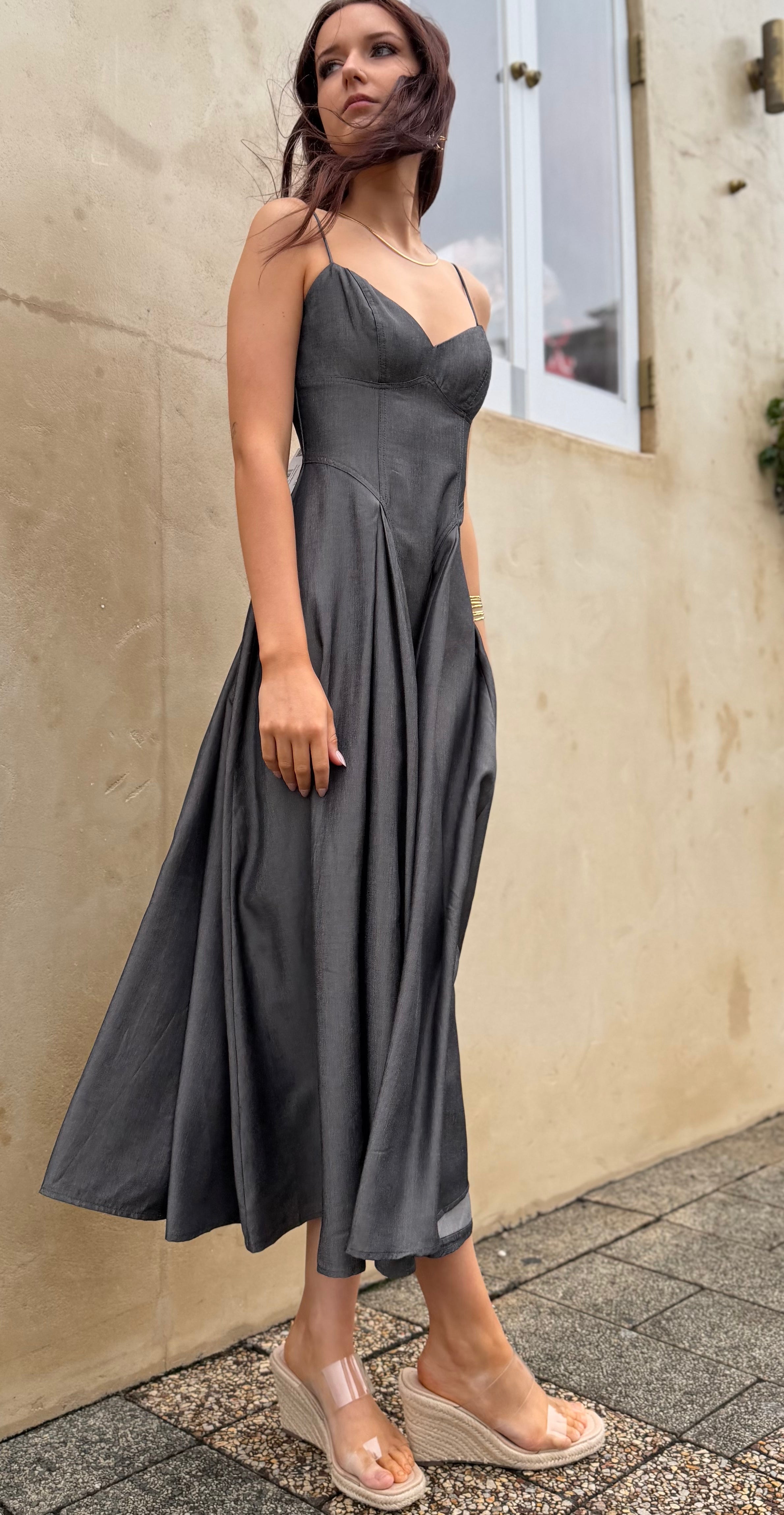 The Charcoal Muse Dress