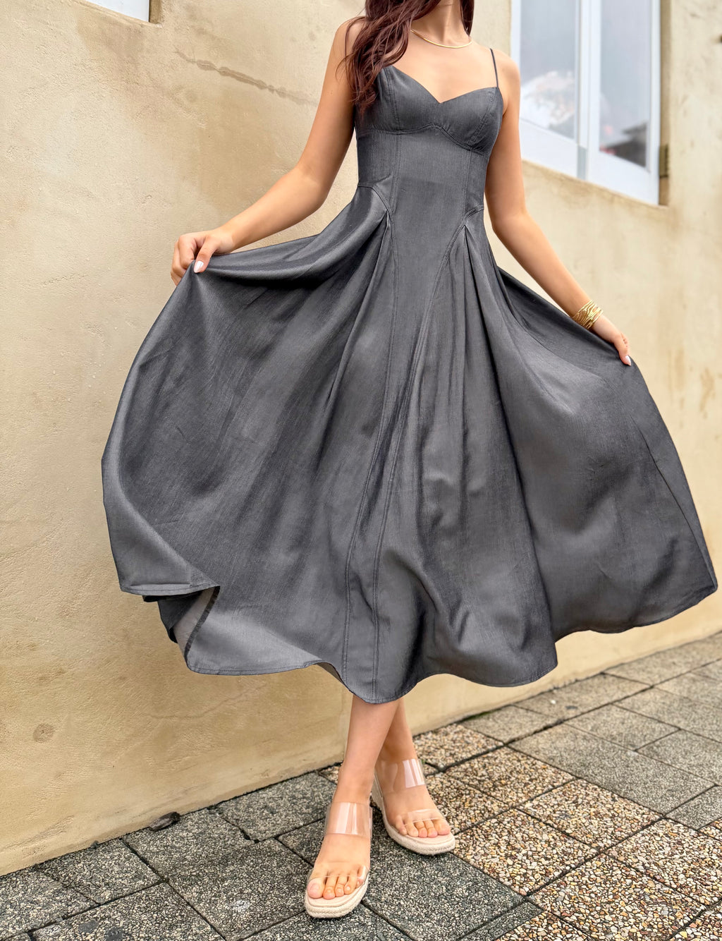 The Charcoal Muse Dress