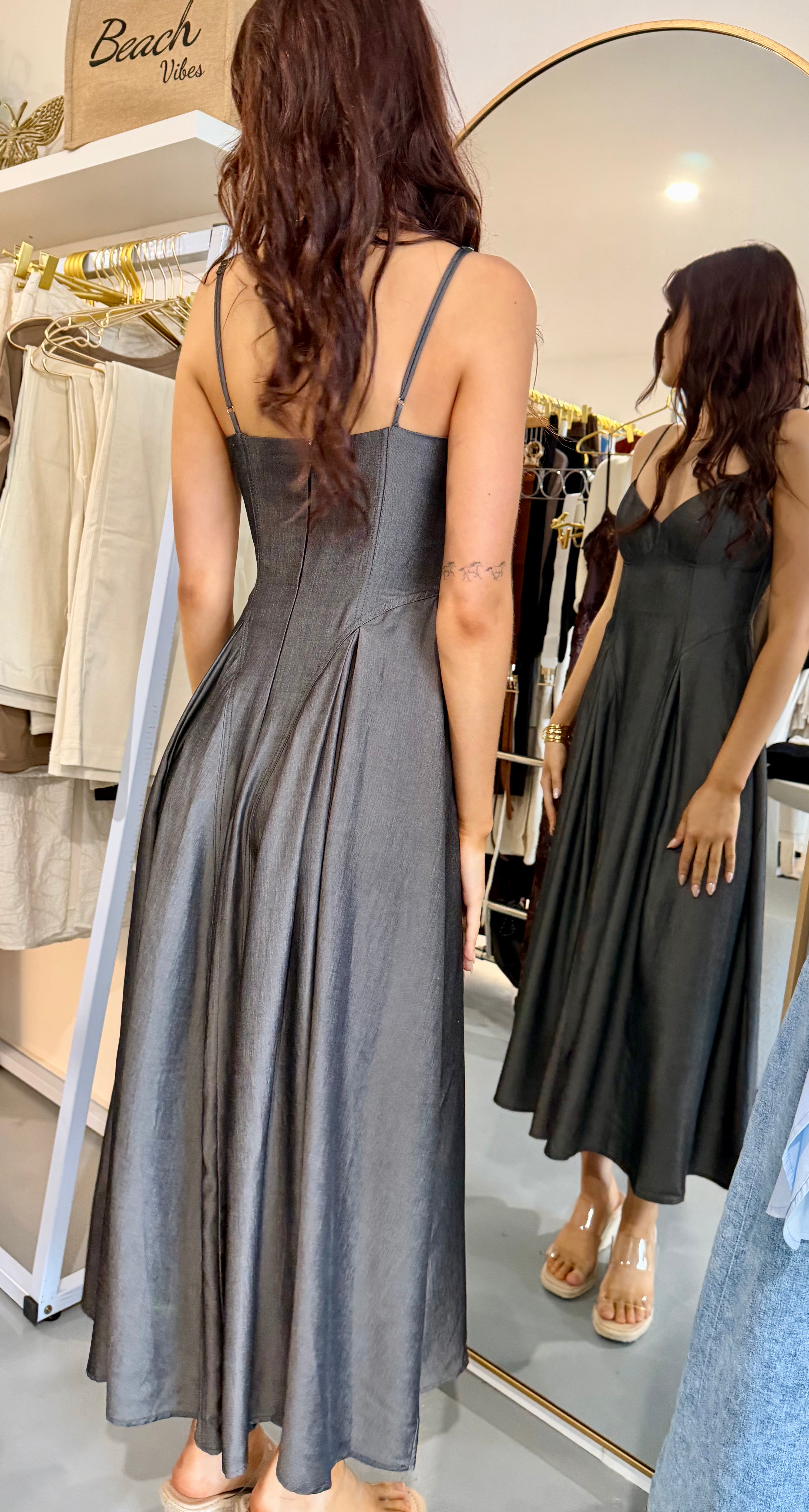 The Charcoal Muse Dress