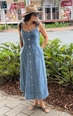 Hayleigh Denim Maxi Dress