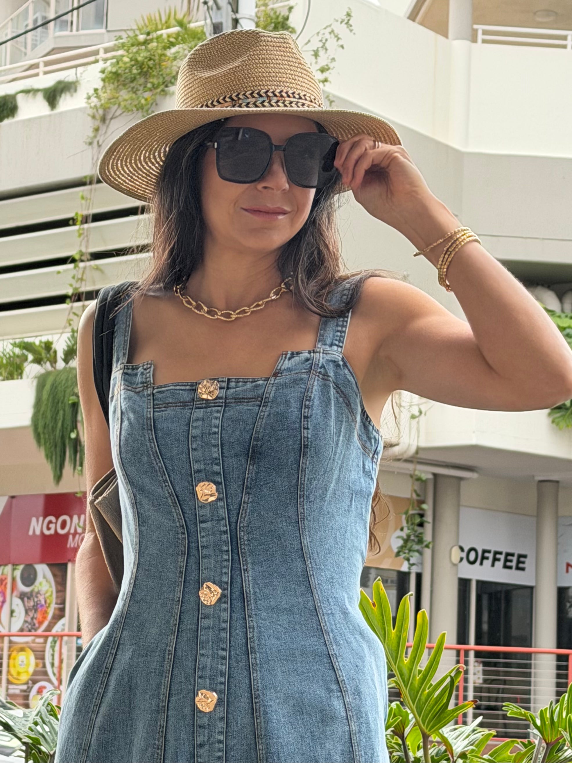 Hayleigh Denim Maxi Dress