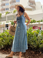 Hayleigh Denim Maxi Dress