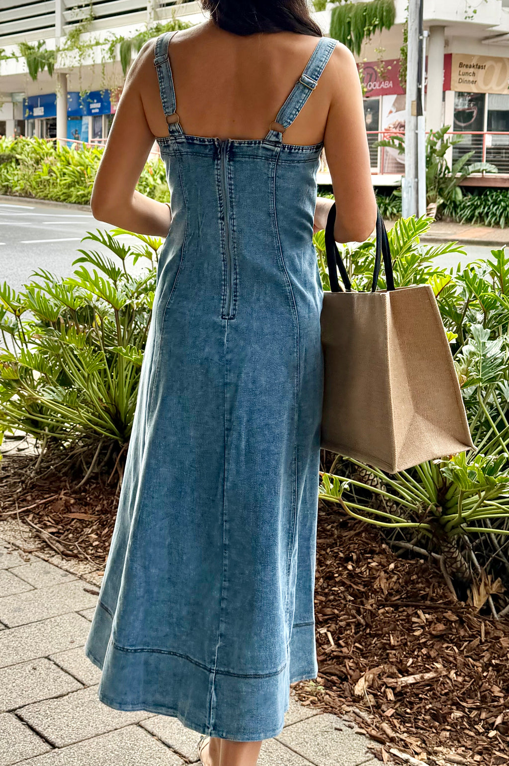 Hayleigh Denim Maxi Dress