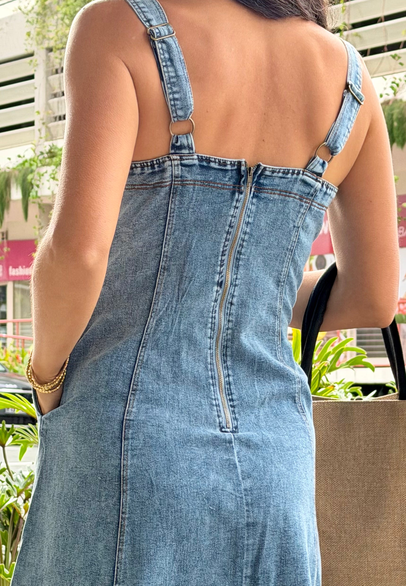 Hayleigh Denim Maxi Dress