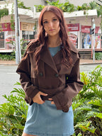 The Cocoa Short Trench Jacket