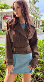 The Cocoa Short Trench Jacket