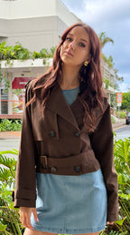 The Cocoa Short Trench Jacket