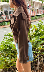 The Cocoa Short Trench Jacket