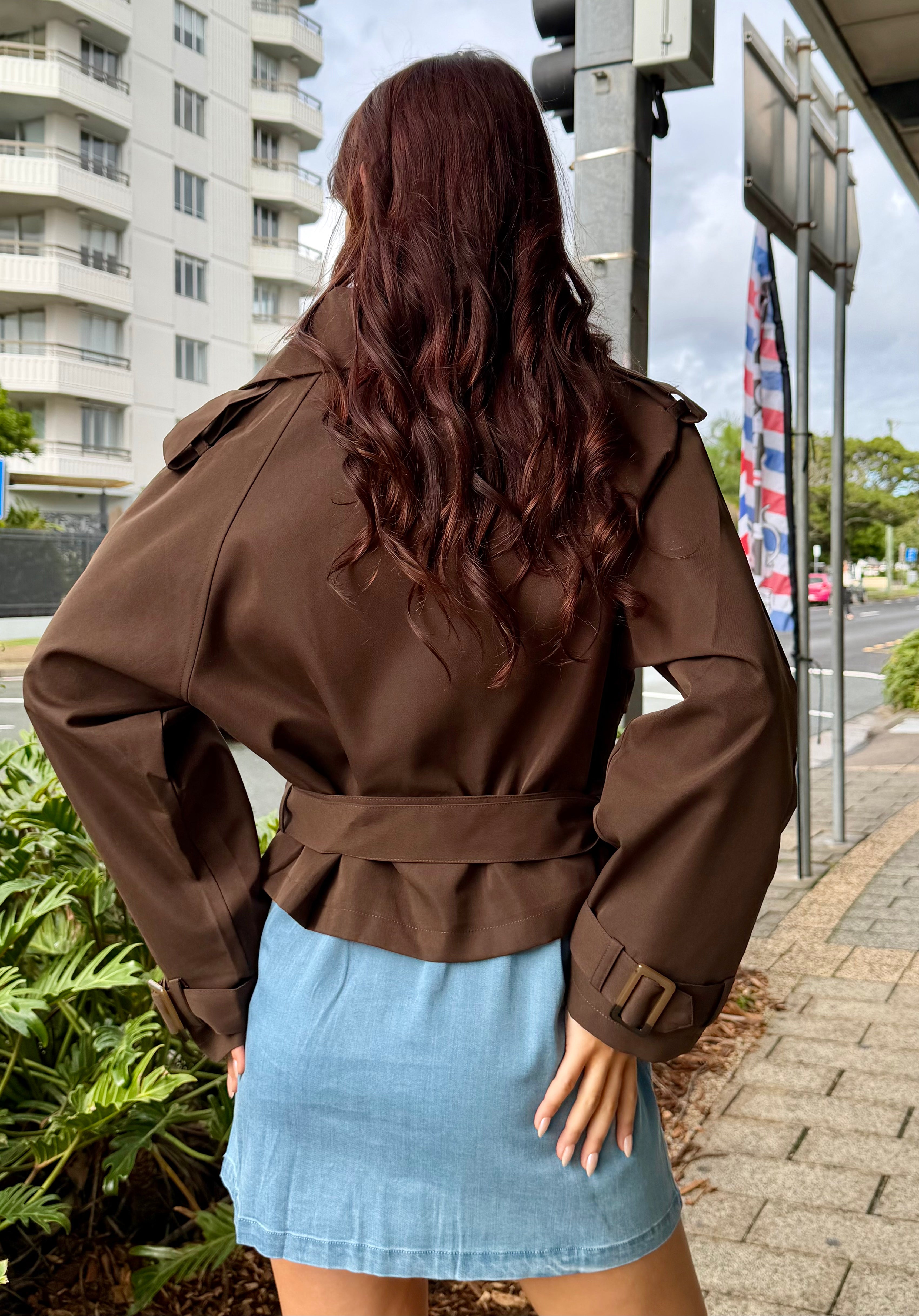The Cocoa Short Trench Jacket