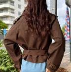 The Cocoa Short Trench Jacket