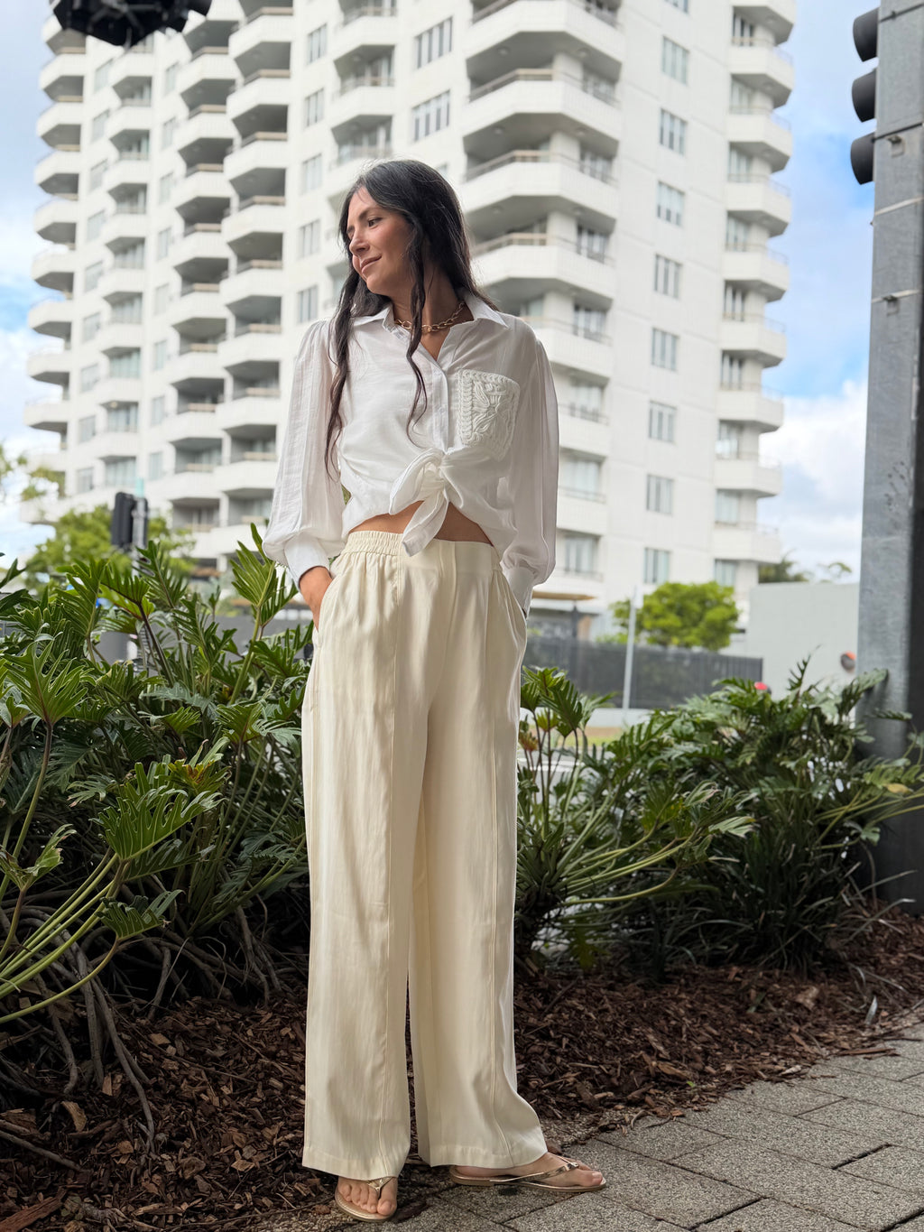 The Highway Pant - Buttercream