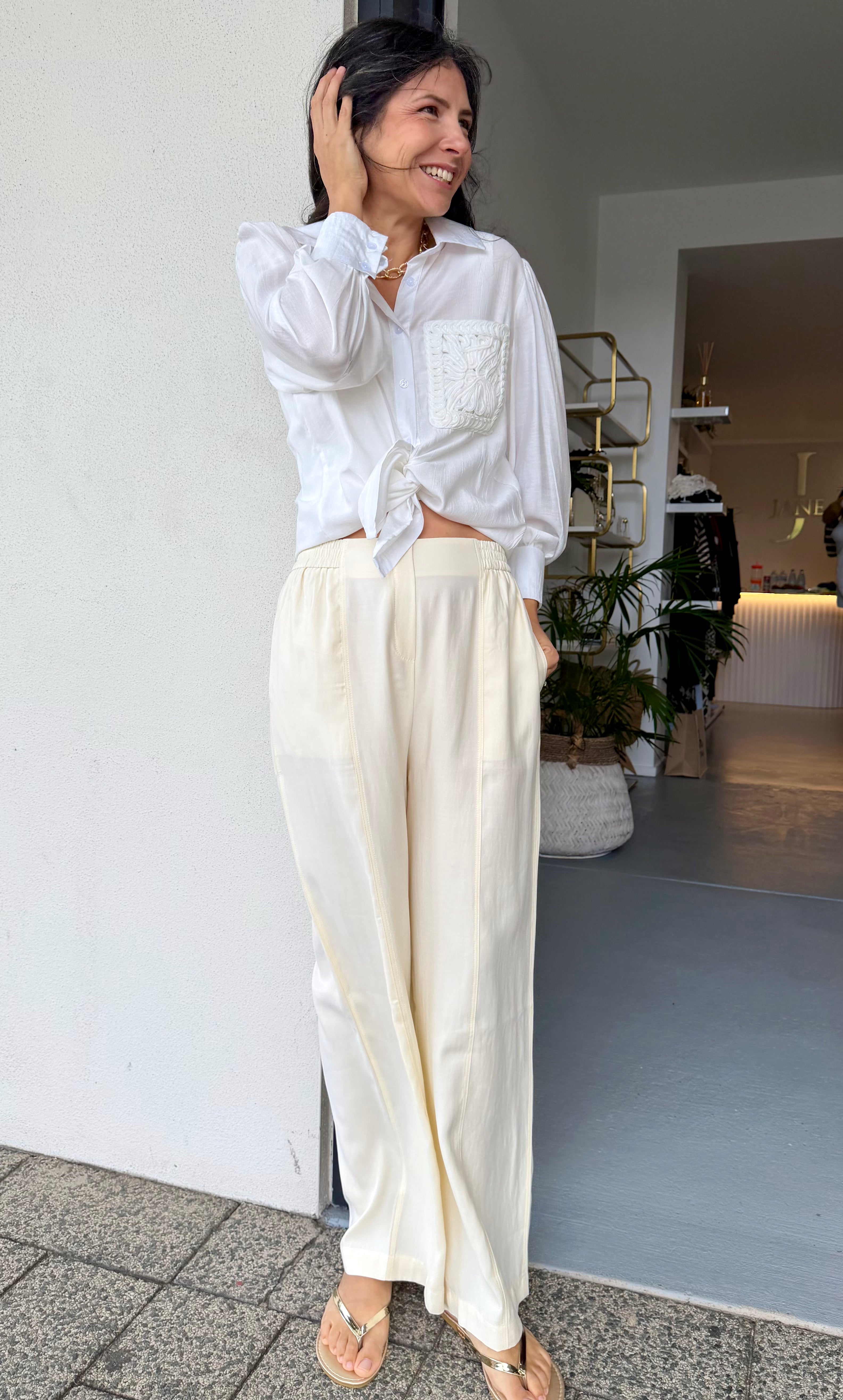 The Highway Pant - Buttercream