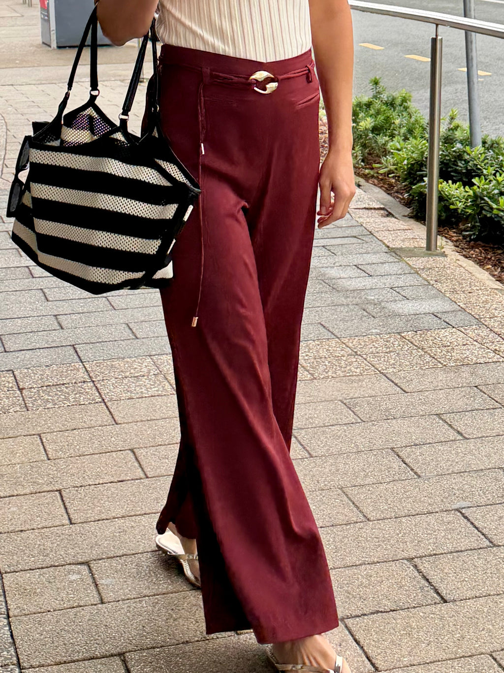 The Bordeaux Luxe Pant