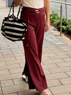 The Bordeaux Luxe Pant