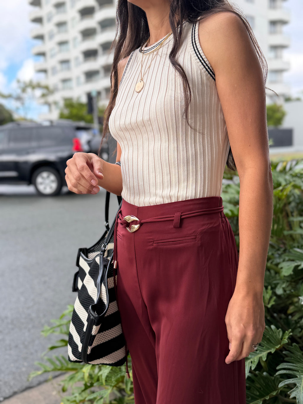 The Bordeaux Luxe Pant
