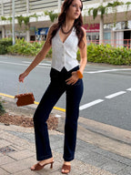 Dark Wash Straight Leg Jeans