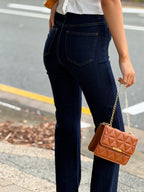 Dark Wash Straight Leg Jeans
