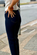 Dark Wash Straight Leg Jeans